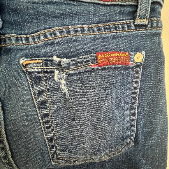 7 For All Mankind The Ankle Skinny Jeans Size 25 Made In The USA! - Picture 2 of 7